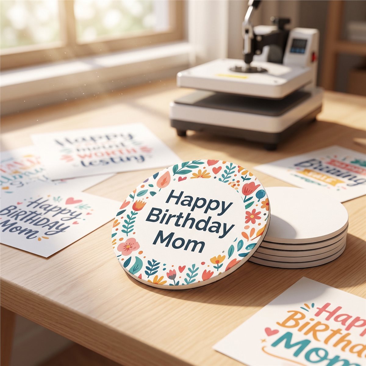 Coaster Sublimation Blank - 【ABFS】80 шт. заготовок для сублимации в