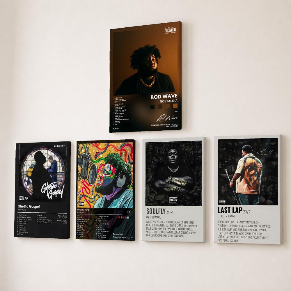 Canvas Wrap Ready - Картина с изображением рэпера-певца R-Rod Wave,