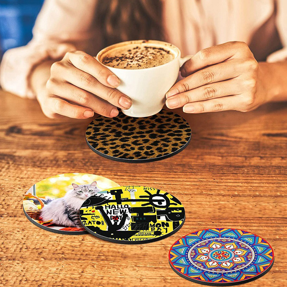 50 шт. термосублимационных под – обзор и цена Coaster Sublimation Blank